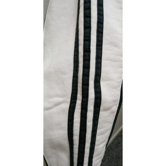 Adidas Original Asymmetrical Block Hooded Sweatshirt White/Black Womens Small - Picture 7 of 16
